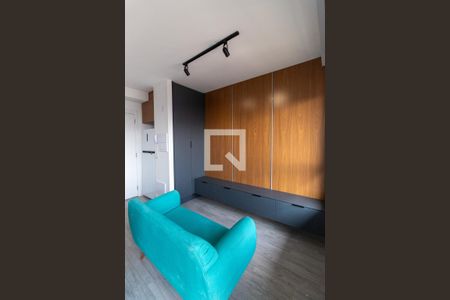 Sala de estar de apartamento à venda com 1 quarto, 37m² em Santo Amaro, São Paulo