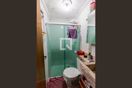 Banheiro de apartamento à venda com 2 quartos, 50m² em Parque das Nações, Santo André