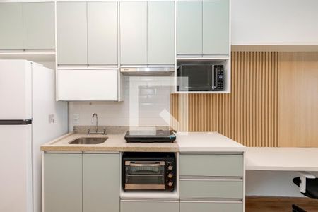 Cozinha de kitnet/studio à venda com 1 quarto, 25m² em Jardim das Acácias, São Paulo