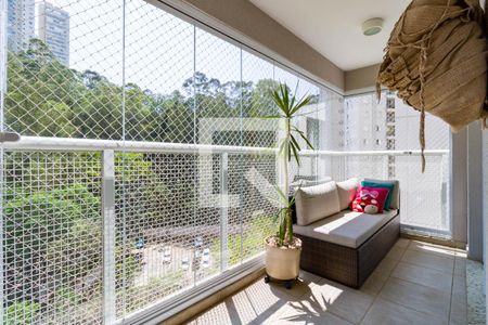 Varanda Sala de apartamento para alugar com 2 quartos, 84m² em Vila Andrade, São Paulo