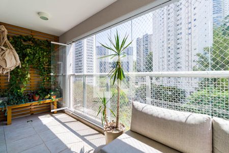 Varanda Sala de apartamento para alugar com 2 quartos, 84m² em Vila Andrade, São Paulo