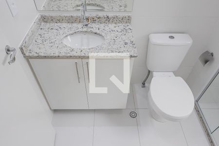 Banheiro da Suíte de apartamento para alugar com 1 quarto, 25m² em Pinheiros, São Paulo