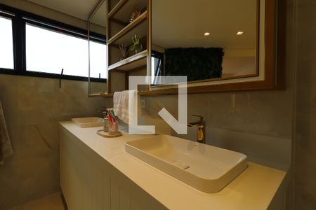 Apartamento à venda com 160m², 3 quartos e 3 vagasBanheiro da Suíte Master - Pia