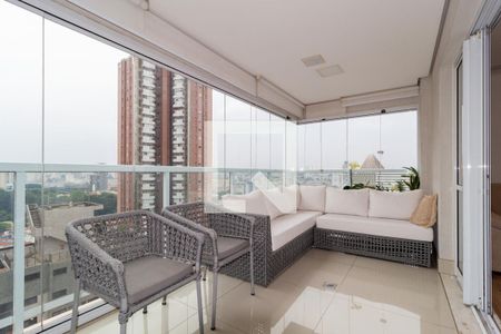 Varanda de apartamento à venda com 1 quarto, 78m² em Vila Regente Feijó, São Paulo