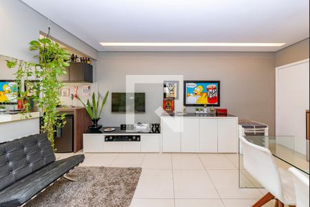 Sala de apartamento para alugar com 3 quartos, 85m² em Estoril, Belo Horizonte