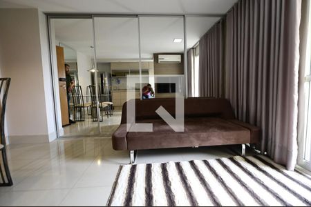 Sala de apartamento para alugar com 1 quarto, 40m² em Setor Central, Goiânia