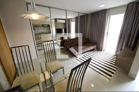 Sala de apartamento para alugar com 1 quarto, 40m² em Setor Central, Goiânia