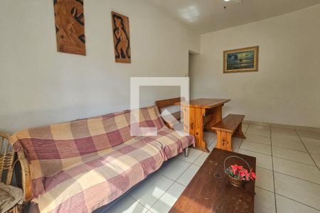 Sala de apartamento para alugar com 1 quarto, 60m² em Enseada, Guarujá