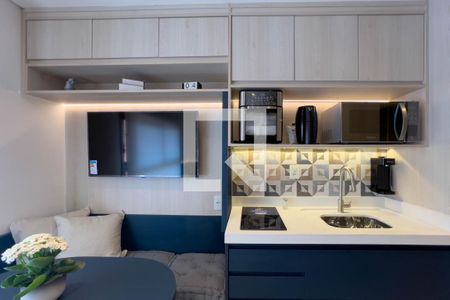 Cozinha de kitnet/studio à venda com 1 quarto, 21m² em Ipiranga, São Paulo