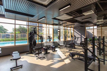 Apartamento para alugar com 30m², 1 quarto e sem vaga Apartamento para alugar com 30m², 1 quarto e sem vagaÁrea comum - Academia