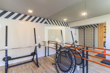 Apartamento à venda com 27m², 1 quarto e sem vaga Apartamento à venda com 27m², 1 quarto e sem vagaÁrea comum - Sala de Ginástica