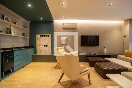 Apartamento à venda com 67m², 1 quarto e 1 vaga Apartamento à venda com 67m², 1 quarto e 1 vagaÁrea comum - Espaço TV