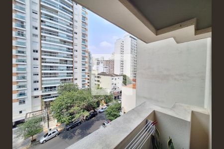 Varanda do quarto de apartamento para alugar com 1 quarto, 45m² em Perdizes, São Paulo