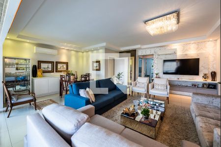 Sala de apartamento para alugar com 3 quartos, 181m² em Gonzaga, Santos