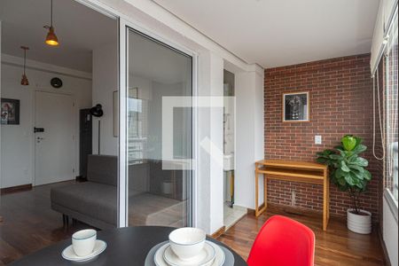 Varanda da Sala de apartamento para alugar com 1 quarto, 40m² em Bela Vista, São Paulo