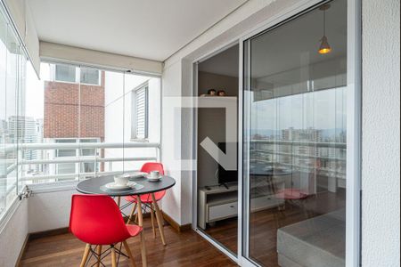 Varanda da Sala de apartamento para alugar com 1 quarto, 40m² em Bela Vista, São Paulo
