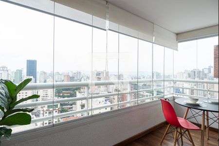 Varanda da Sala de apartamento para alugar com 1 quarto, 40m² em Bela Vista, São Paulo