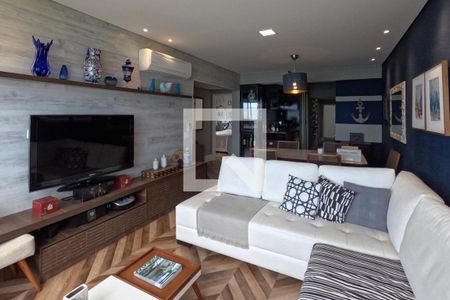 Sala de apartamento para alugar com 3 quartos, 125m² em Boqueirão, Santos