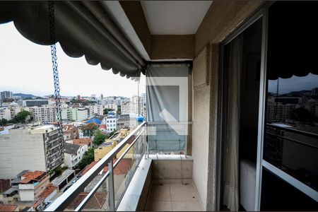 Varanda da Sala de apartamento para alugar com 2 quartos, 60m² em Rio Comprido, Rio de Janeiro