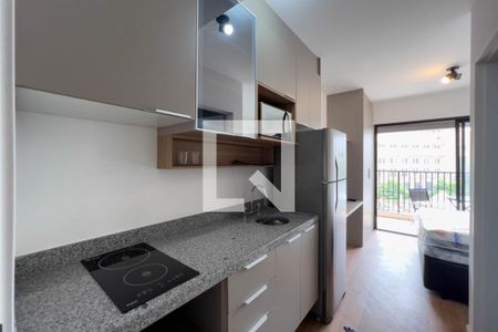 Cozinha de kitnet/studio para alugar com 1 quarto, 26m² em Vila Mariana, São Paulo