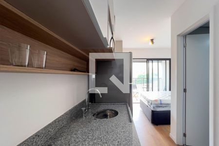 Cozinha de kitnet/studio para alugar com 1 quarto, 26m² em Vila Mariana, São Paulo