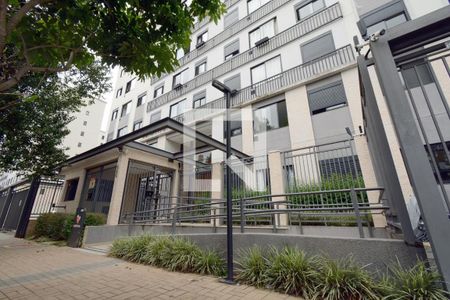 Apartamento à venda com 34m², 1 quarto e 1 vagaFachada e portaria