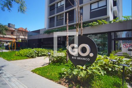 Studio para alugar com 26m², 1 quarto e sem vagaFachada e Portaria