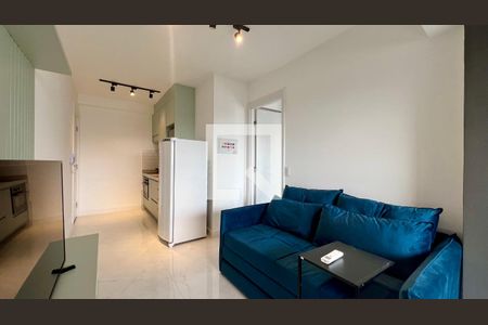Sala de TV de apartamento para alugar com 1 quarto, 34m² em Pinheiros, São Paulo
