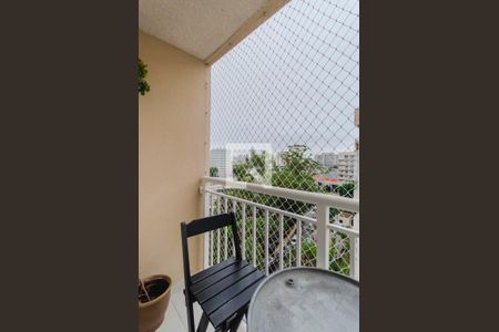 Varanda da Sala de kitnet/studio à venda com 2 quartos, 37m² em Cambuci, São Paulo