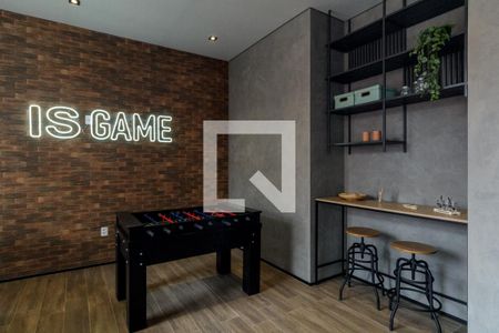 Studio à venda com 27m², 1 quarto e sem vaga Studio à venda com 27m², 1 quarto e sem vagaÁrea comum - Salão de jogos