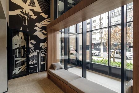 Studio à venda com 27m², 1 quarto e sem vaga Studio à venda com 27m², 1 quarto e sem vagaÁrea comum - Hall Social