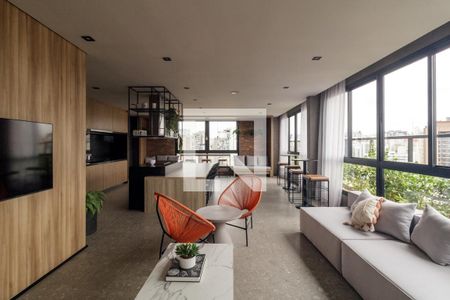 Studio à venda com 27m², 1 quarto e sem vaga Studio à venda com 27m², 1 quarto e sem vagaÁrea comum - Salão de festas