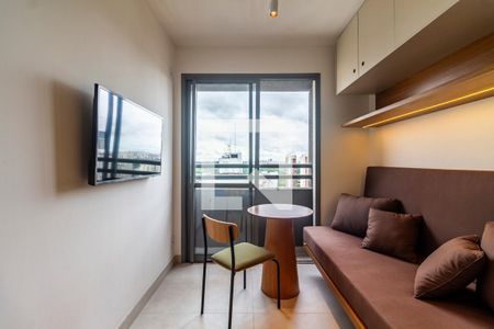 Sala/Cozinha de apartamento para alugar com 1 quarto, 24m² em Pinheiros, São Paulo