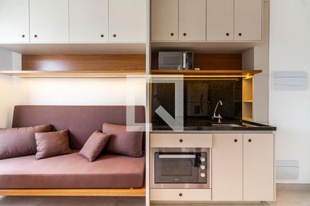 Sala/Cozinha de apartamento para alugar com 1 quarto, 24m² em Pinheiros, São Paulo
