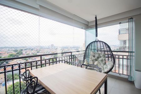 Varanda gourmet de apartamento à venda com 2 quartos, 64m² em Vila Mangalot, São Paulo