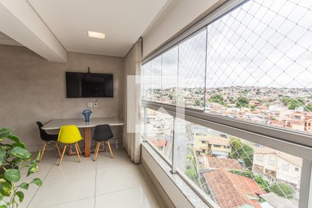 Varanda da Sala de apartamento para alugar com 3 quartos, 95m² em Palmares, Belo Horizonte
