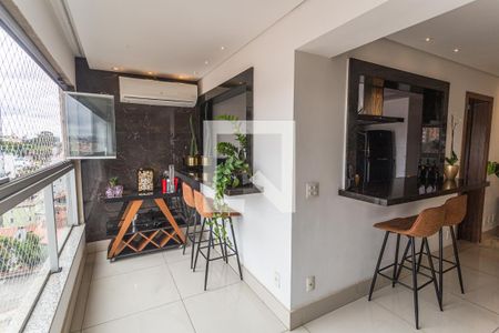 Varanda da Sala de apartamento para alugar com 3 quartos, 95m² em Palmares, Belo Horizonte