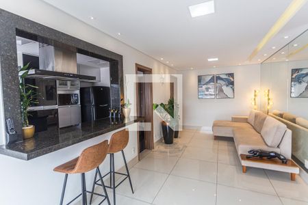 Sala de apartamento para alugar com 3 quartos, 95m² em Palmares, Belo Horizonte