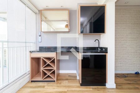 Sala - Varanda de apartamento para alugar com 1 quarto, 37m² em Campo Belo, São Paulo