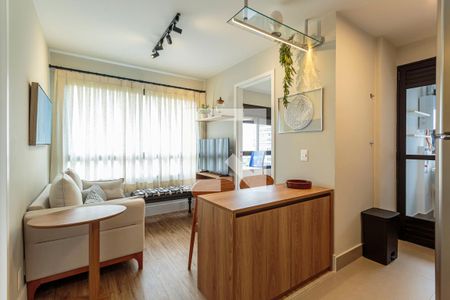 Sala de apartamento para alugar com 2 quartos, 39m² em Indianópolis, São Paulo