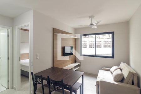 Sala de apartamento para alugar com 1 quarto, 25m² em Vila Buarque, São Paulo