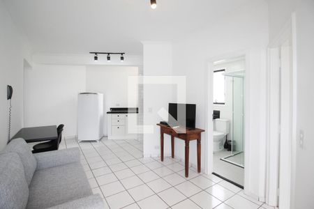 Sala de apartamento para alugar com 1 quarto, 43m² em Indianópolis, São Paulo