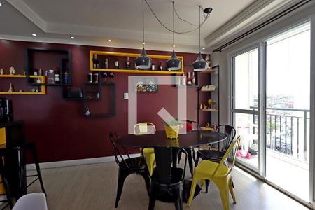 Sala de Jantar de apartamento à venda com 2 quartos, 59m² em Parque João Ramalho, Santo André