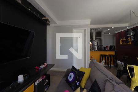 Sala de Estar de apartamento à venda com 2 quartos, 59m² em Parque João Ramalho, Santo André
