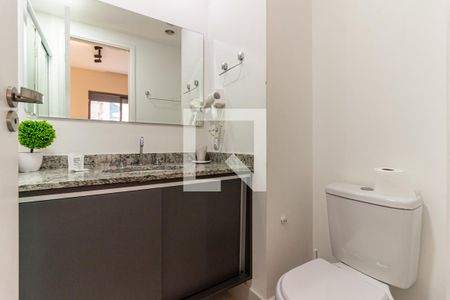 Banheiro de kitnet/studio à venda com 1 quarto, 25m² em República, São Paulo