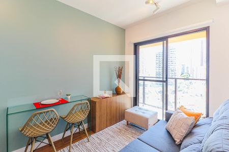 Sala de apartamento para alugar com 1 quarto, 31m² em Jardim das Acacias, São Paulo