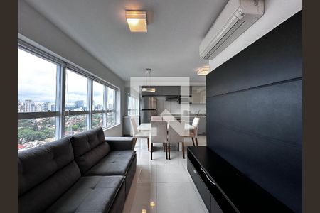 Sala de apartamento para alugar com 1 quarto, 56m² em Brooklin, São Paulo