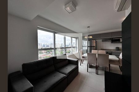 Sala de apartamento para alugar com 1 quarto, 56m² em Brooklin, São Paulo