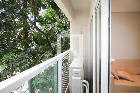 Varanda Sala de apartamento para alugar com 1 quarto, 40m² em Vila Nova Conceição, São Paulo