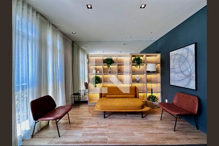 Apartamento à venda com 27m², 1 quarto e sem vaga Apartamento à venda com 27m², 1 quarto e sem vagaHall Social Bloco